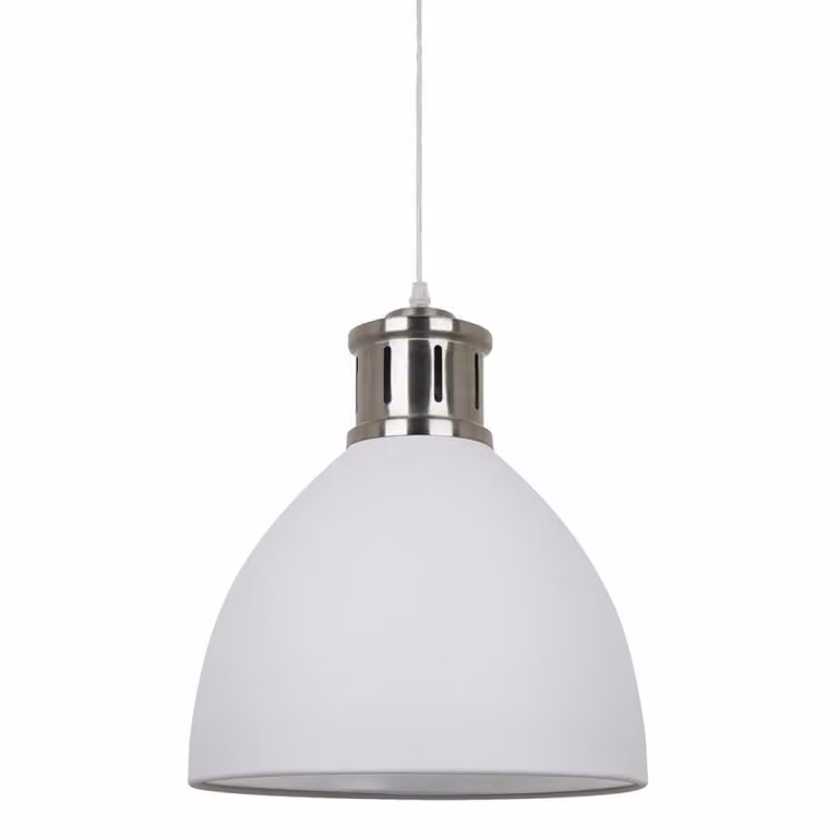Italux Lola, lampada a sospensione industriale grigia MD-HN8100-WH+S.NICK