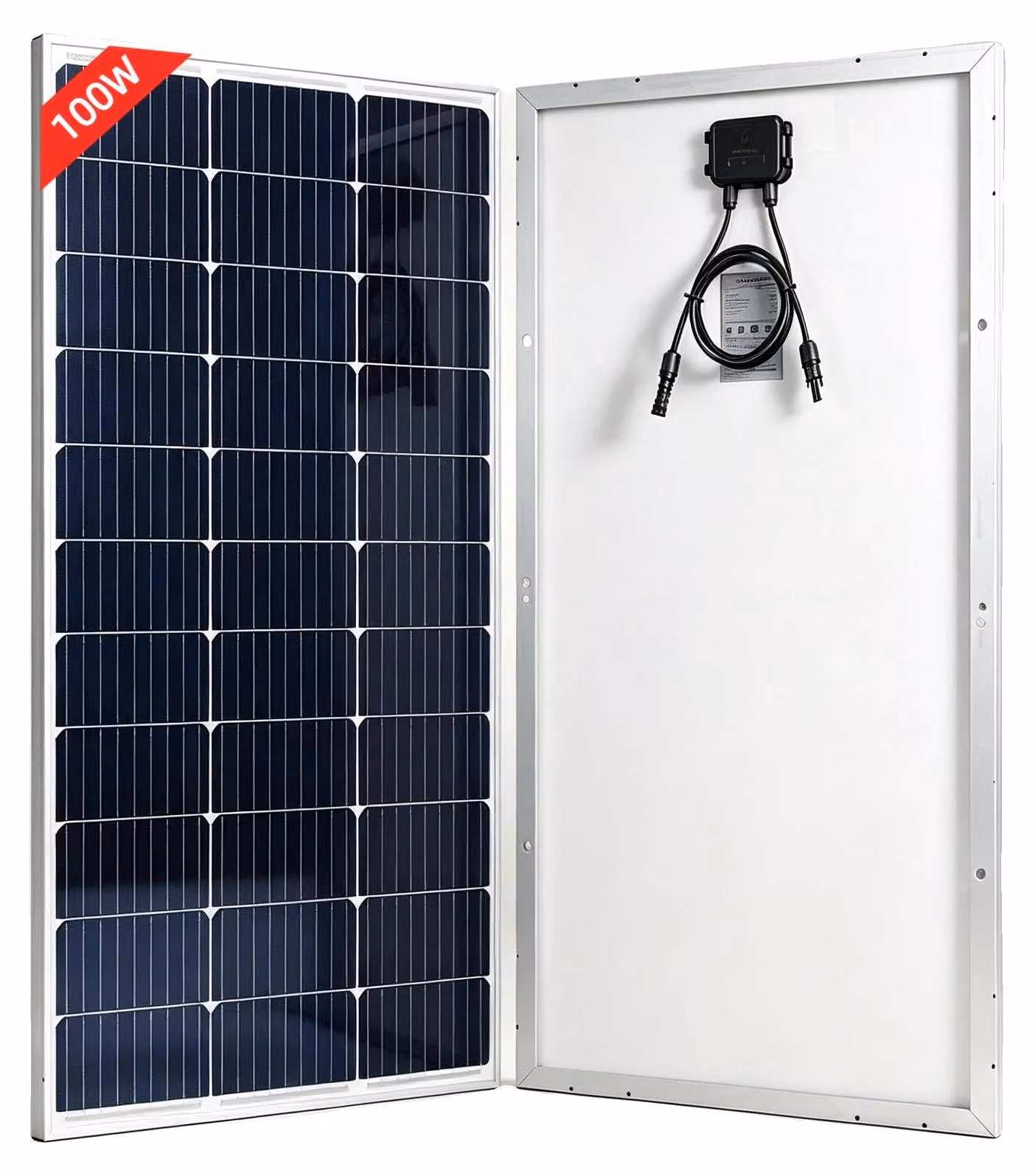 Pannello solare, alta efficienza, costruzione resistente, 1 pannello da 100W