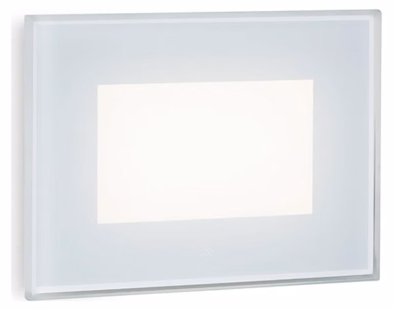 Segnapasso In Alluminio Bianco Diffusore In Vetro Led 3 W 300 Lm 3000K Spina