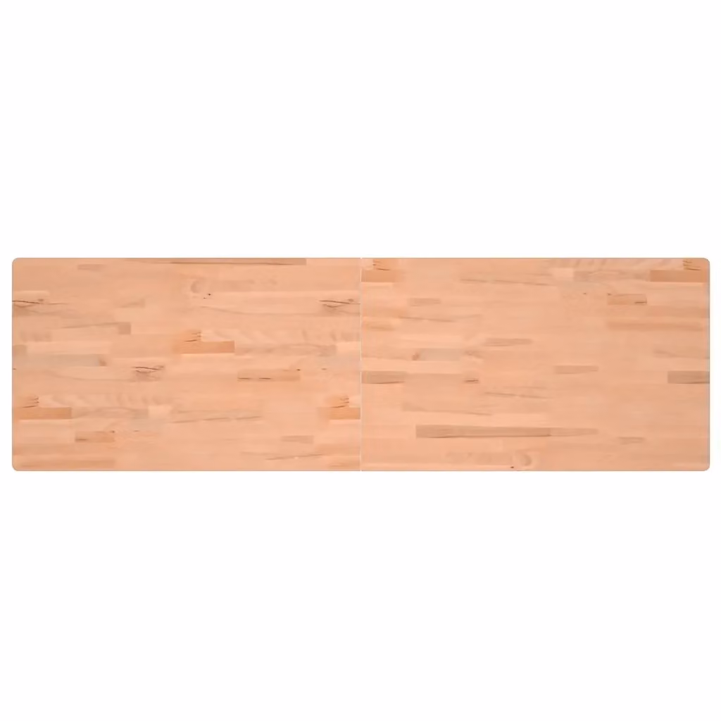 Piano per scrivania in legno massello di faggio color marrone vidaXL L/P/H: 180 x 55 x 2,5 cm – 2