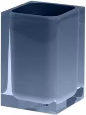 Bicchiere porta spazzolino Gedy Rainbow Blu petrolio L/P/H: 7,2 x 7,2 x 11 cm