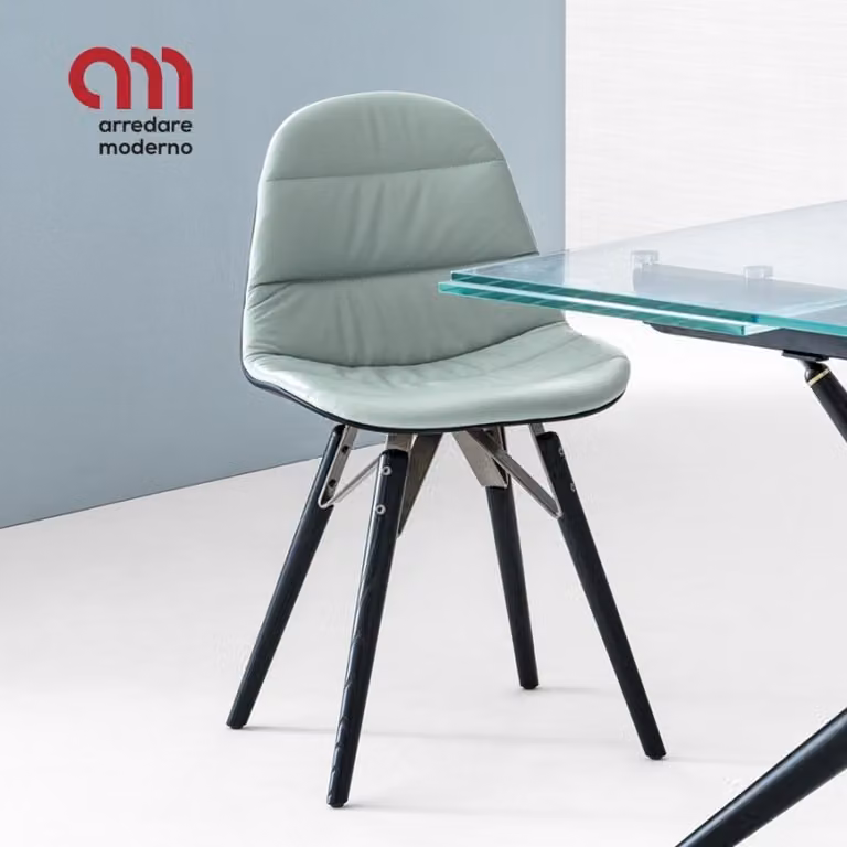 Sedia Mood Bontempi Casa in legno rivestita