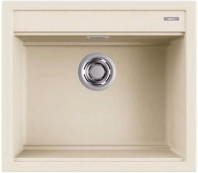 Lavello Elleci Incasso 1 vasca 57x51 Best 105 Granitek Bianco Antico LGB10562