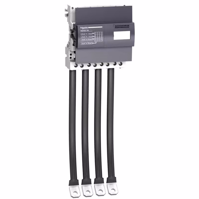 Schneider Electric PrismaSeT-P, Linergy DX, blocco di distribuzione, 4 poli, 160 A, larghezza = 6 moduli LVS04046
