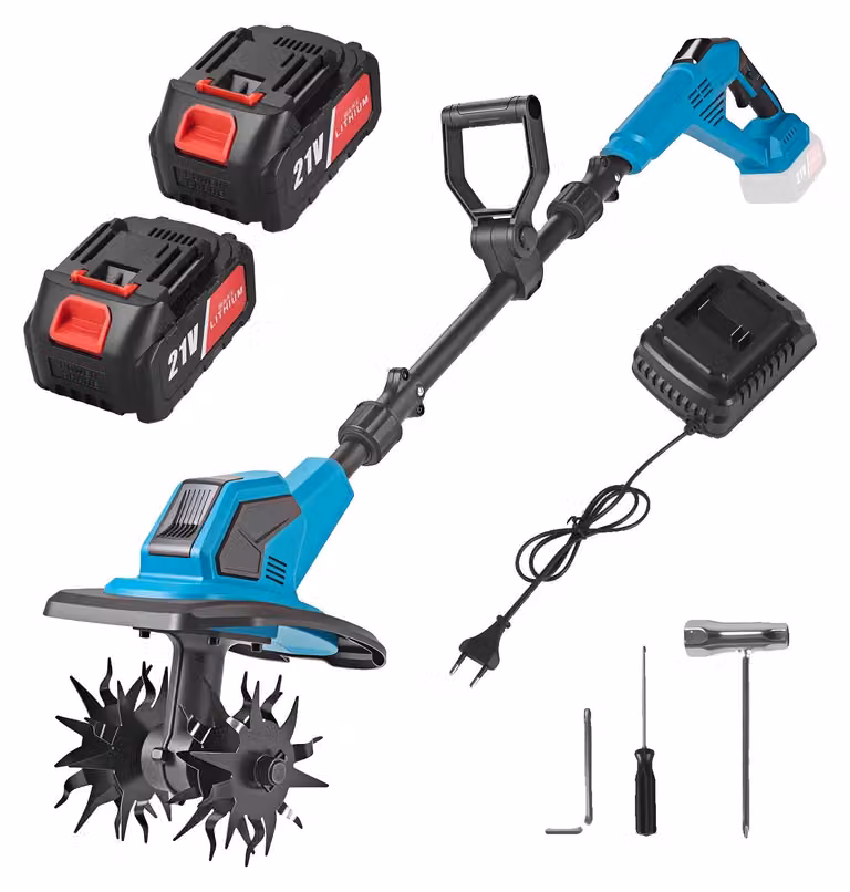 Fresatrice elettrica a batteria, motore brushless, sistema a doppia batteria, marca BLAU
