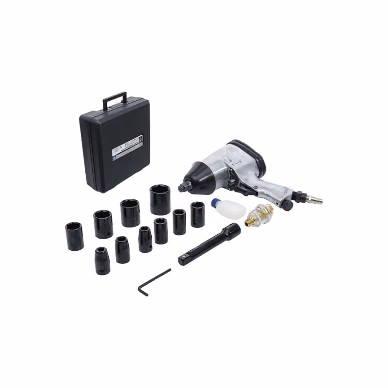 KRAFTMANN 3211 Set di avvitatori a impulsi ad aria compressa, 12,5 (1/2), 320 Nm, 16 pz.