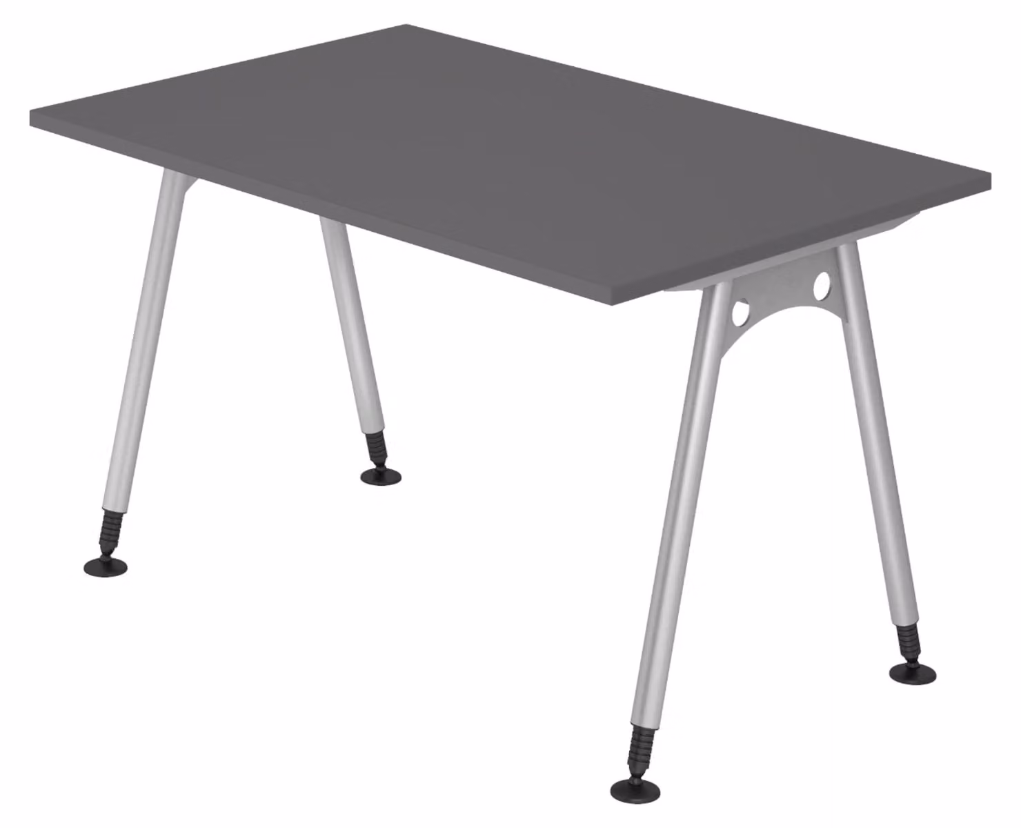 bümö Scrivania Serie A - Dimensioni: 120 x 80 cm, Decorazione: grafite