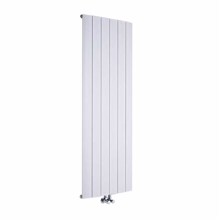 Radiatore di Design Verticale Moderno con Attacco Centrale - Pannello Singolo - Bianco - 1600mm x 375mm - Aurora