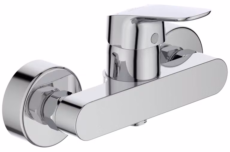Set di soffioni doccia Ceraflex, cromati, da montaggio a parete, in ottone