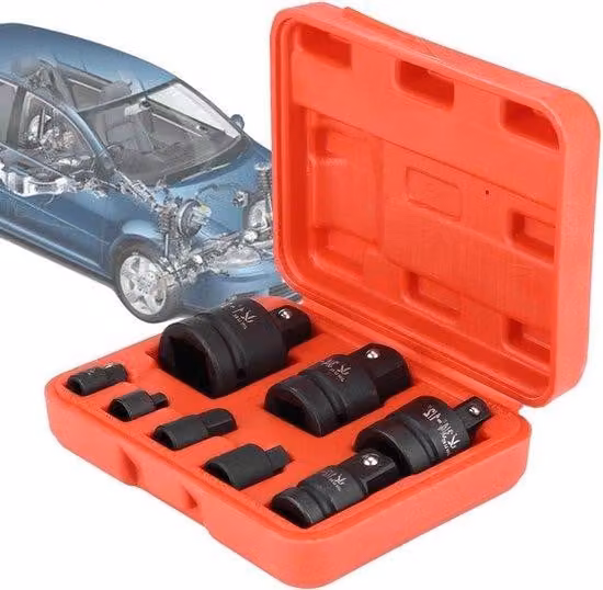 Set di adattatori in plastica da 8 pezzi per 1/4 di pollice, 3/8 di pollice, 1/2 di pollice e 3/4 di pollice.