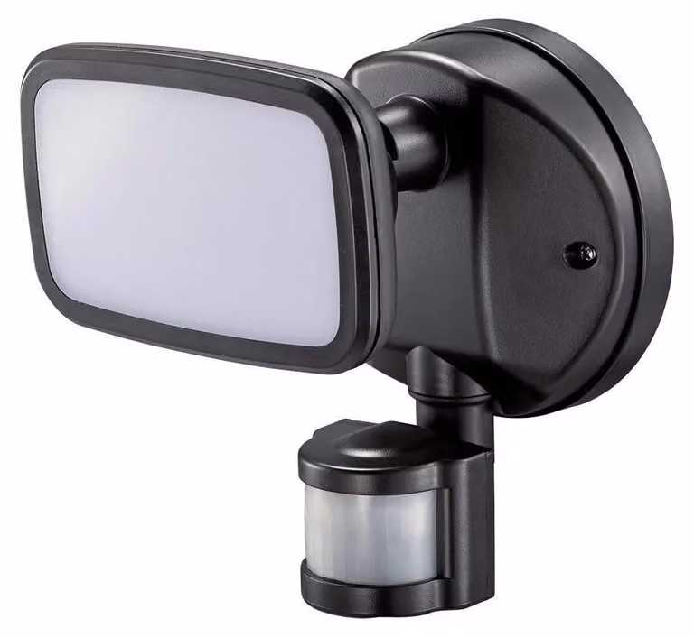 Applique a led con sensore crepuscolare e rilevatore di movimento 10 w 750 lm 4000 k luce diurna, ip65, nero, ø12 × 14 × 17 cm