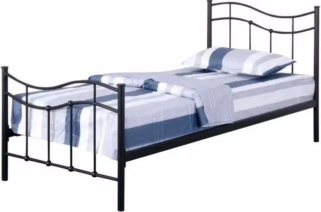 Letto ODETTE Meublorama in metallo con rete inclusa L/P/H: 90 x 190 cm