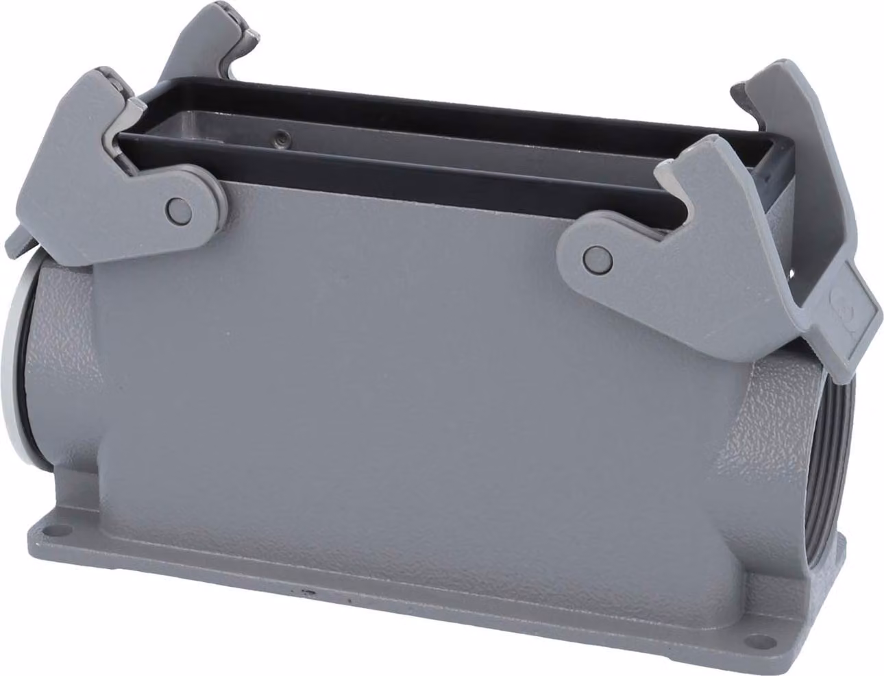 HARTING Han 24B Base alta, 1xM40 uscita cavo laterale, con 2 staffe trasversali Vite M40 Area di serraggio