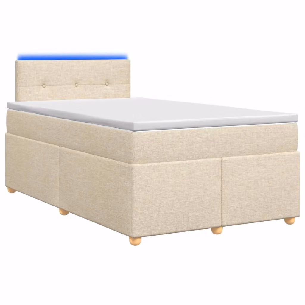 Letto box spring ibrido vidaXL con materasso a molle insacchettate e base contenitore, colore beige, L/P: 120 x 200 cm – 2