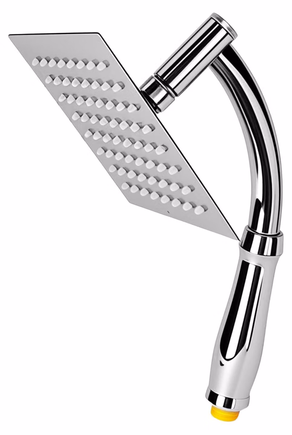 Doccia da cucina, quadrata, con dimensioni di 20 cm, braccio estraibile, alta pressione