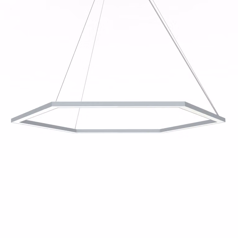 Lampada A Sospensione Esagono D90 Monocolore Opaca