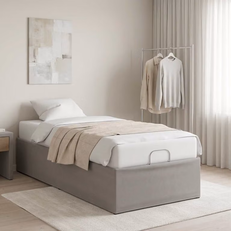 vidaXL Telaio Letto Elettrico Regolabile Grigio Chiaro