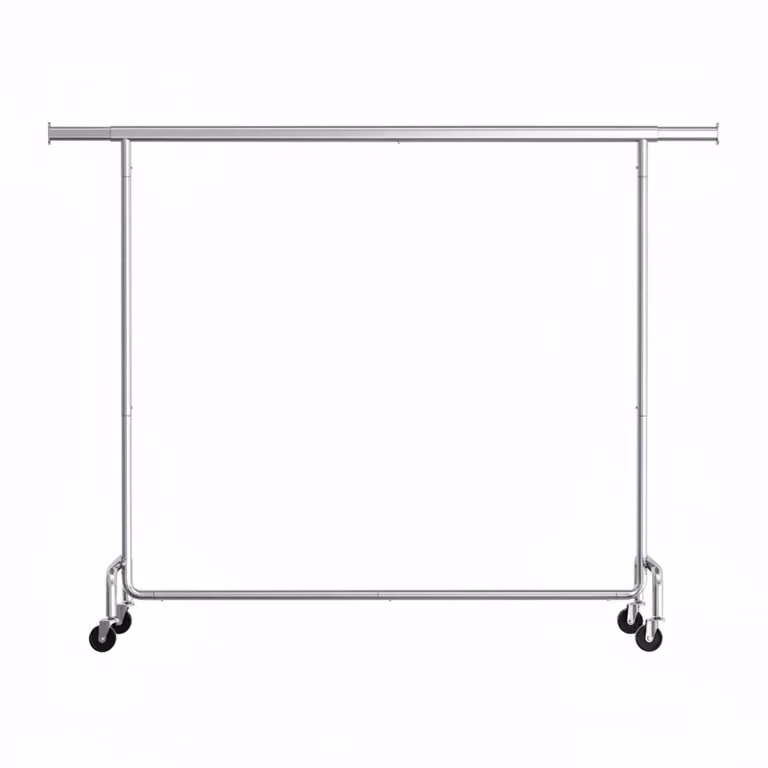 SONGMICS Appendiabiti con Barra Resistente | SONGMICS HOME, Argento / (160-200)l cm