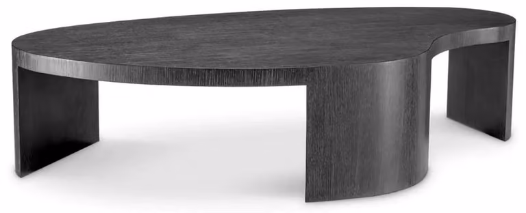Casa Padrino Tavolino nero grigio 150 x 86 x H. 35 cm - Tavolino - Mobili Soggiorno - Mobili Hotel - Qualità lusso