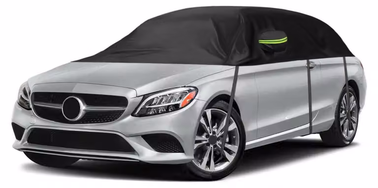 Copertura parziale per auto, compatibile con Mercedes-Benz Classe C dal 2015 al 2024, adatta a tutte le condizioni atmosferiche, impermeabile e con protezione UV