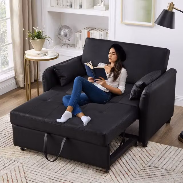 Sofabetto multifunzionale - Zephmum- Con schienale regolabile e funzione letto
