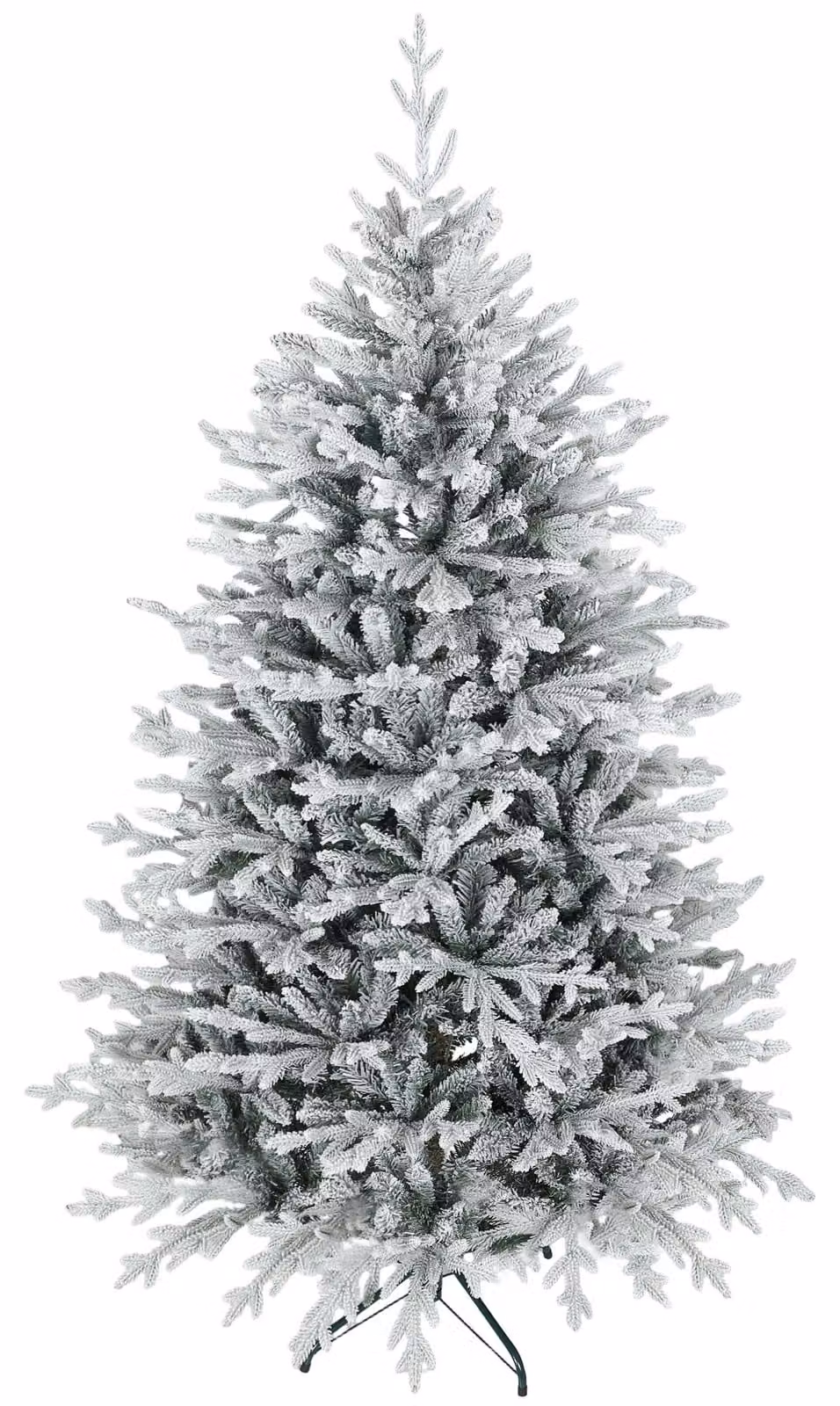 HOMCOM Albero di Natale artificiale da 180 cm con effetto neve