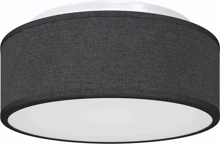 Lampada da soffitto Nero 30 x 30 x 13,5 cm Tessuto