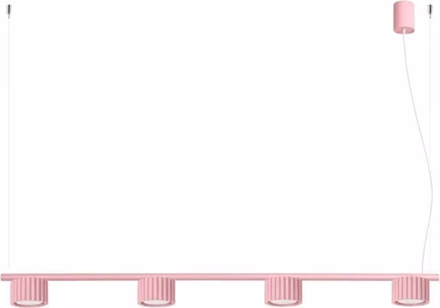 Lampadario AURA 4 rosa Gx53