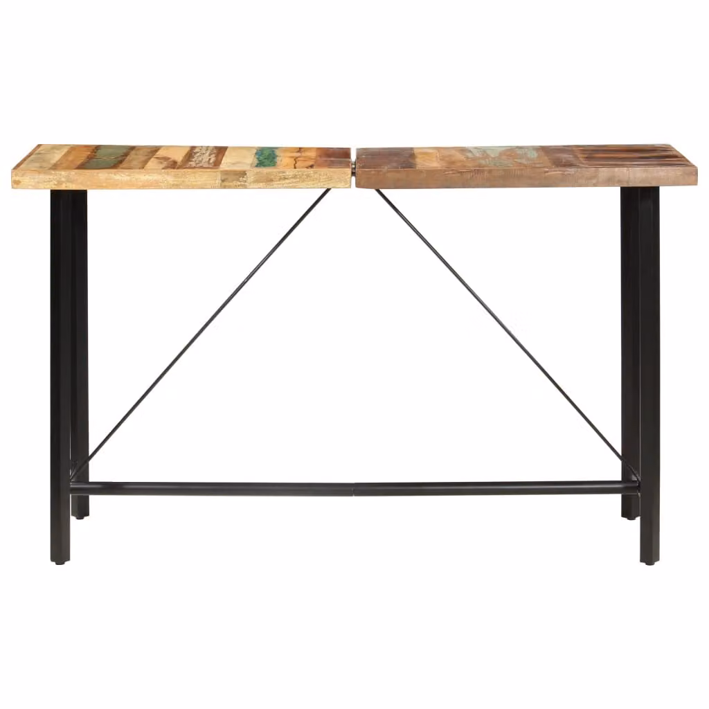 Tavolo da Bar 180x70x107 in Legno Massello di Recupero