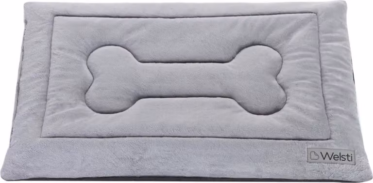 Lettino per gatti, tappetino per cani, Welsti grey fur XL 130x90