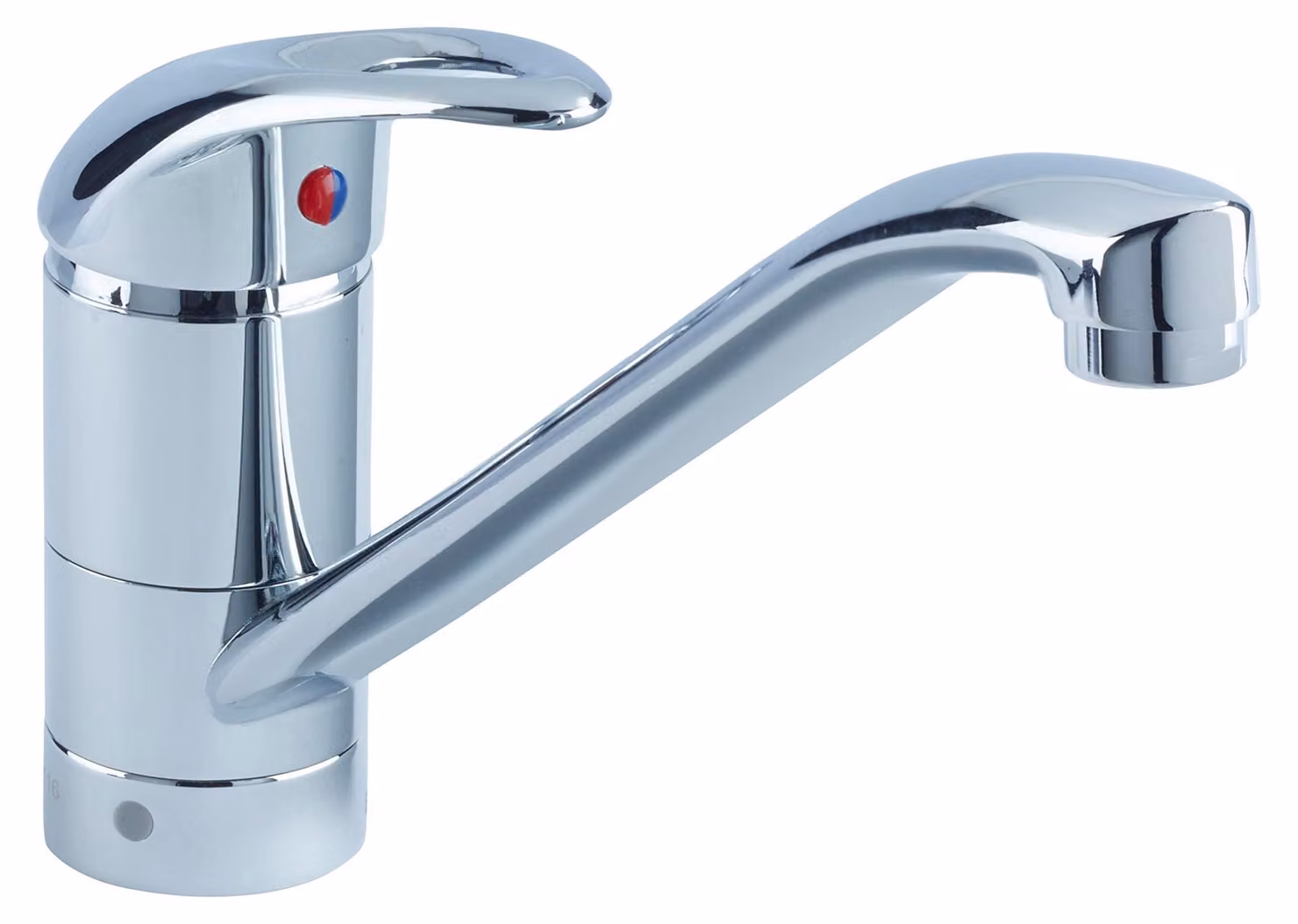 Miscelatore monocomando per lavabo, sistema di montaggio rapido, cromo, 1 pezzo