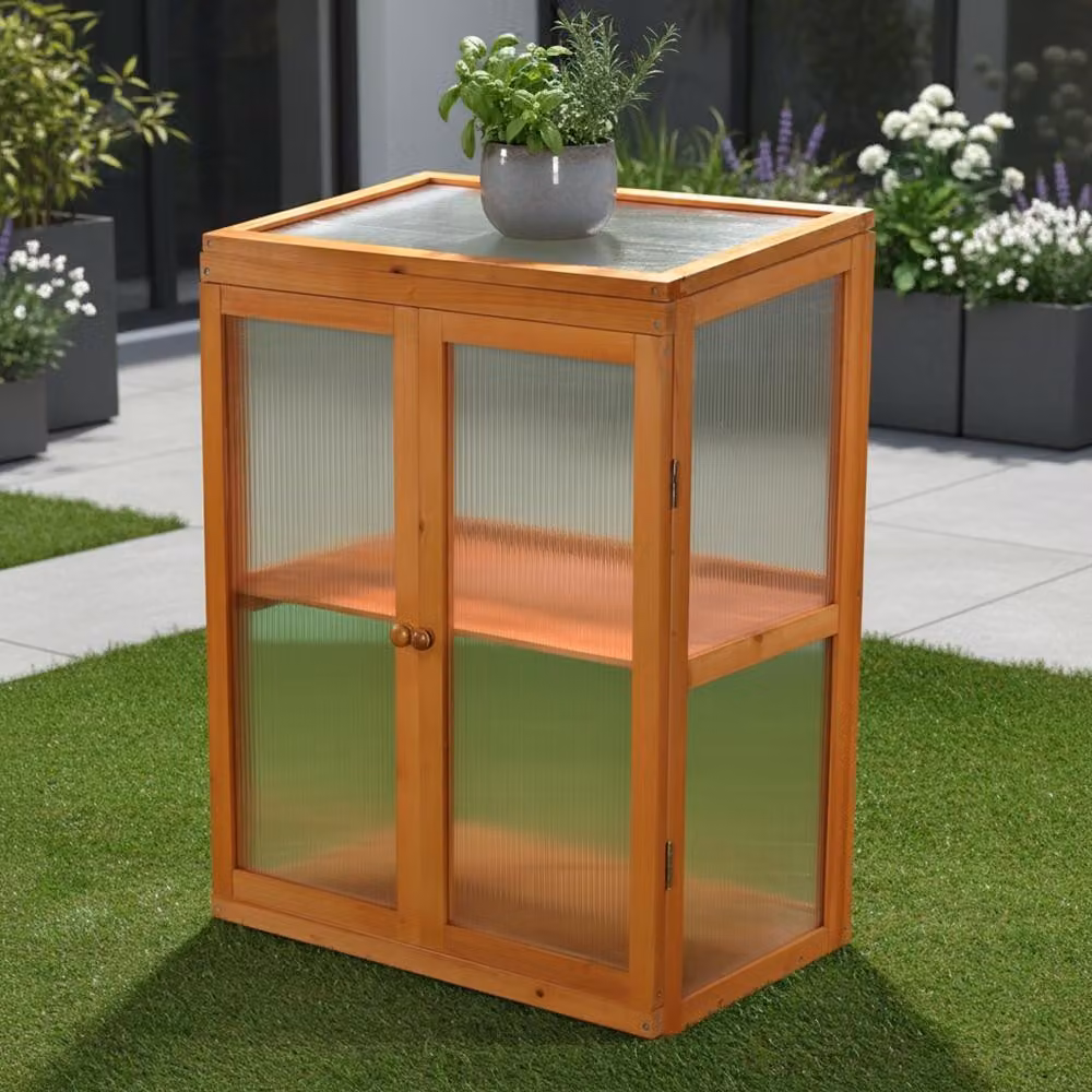Serra con 2 porte Armadio per balcone da giardino Serra per fioriere Casa per la crescita