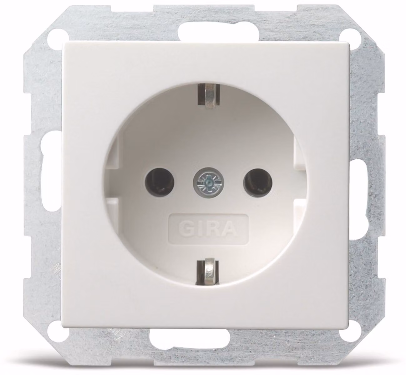 Gira 4188 03 Presa di corrente opaca Standard 55/Event/Event bianco puro lucido