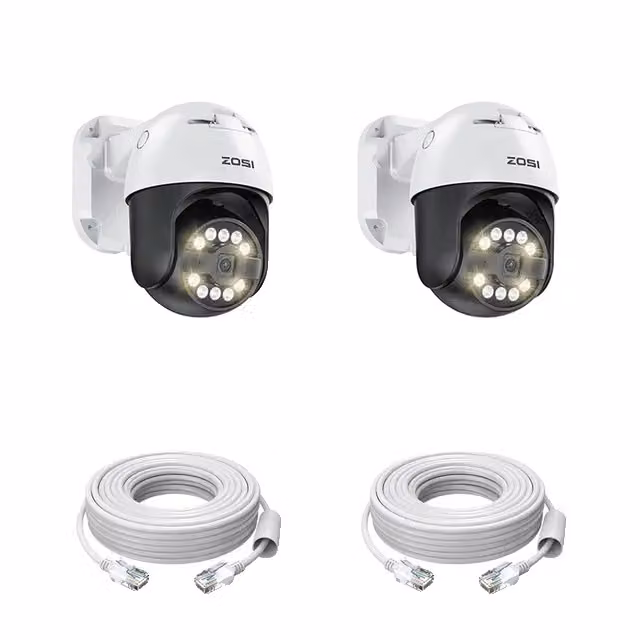 Telecamera di sorveglianza, 5MP, rilevamento veicoli AI, 5MP 2PK