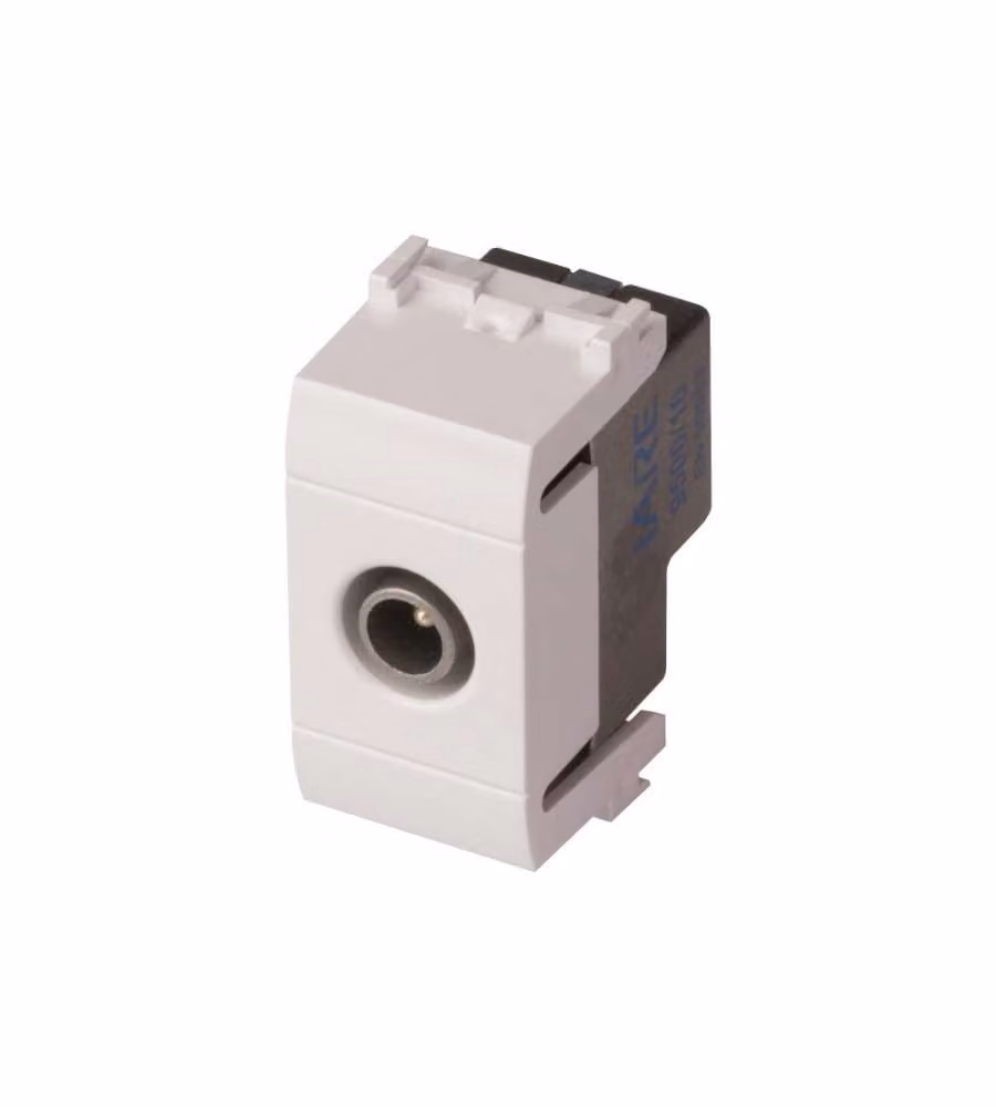 Frutto presa coassiale TV diam.9,5 mm - Evolution - Bianco