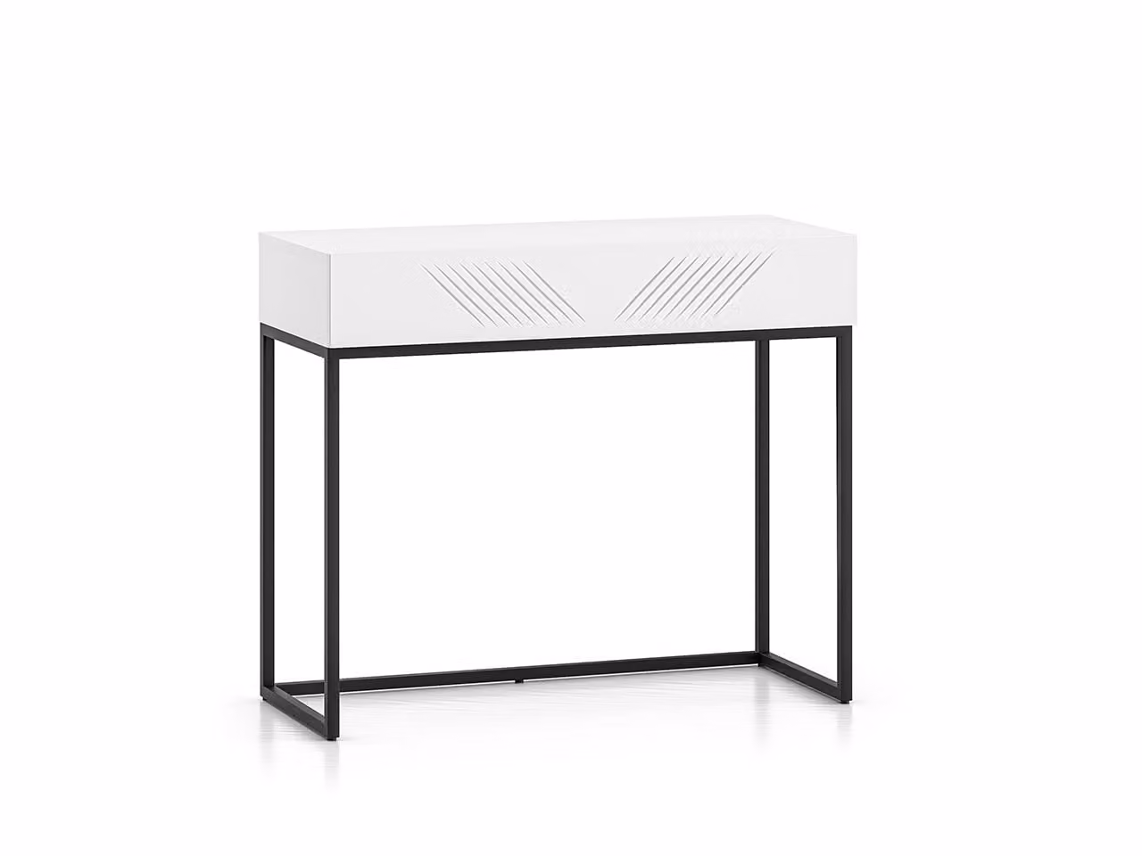 Tavolino consolle ADELE 3 - bianco / nero