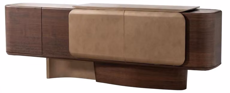 Mobile contenitore moderno con finitura effetto legno, grande capacità, ideale per la sala da pranzo, arredamento