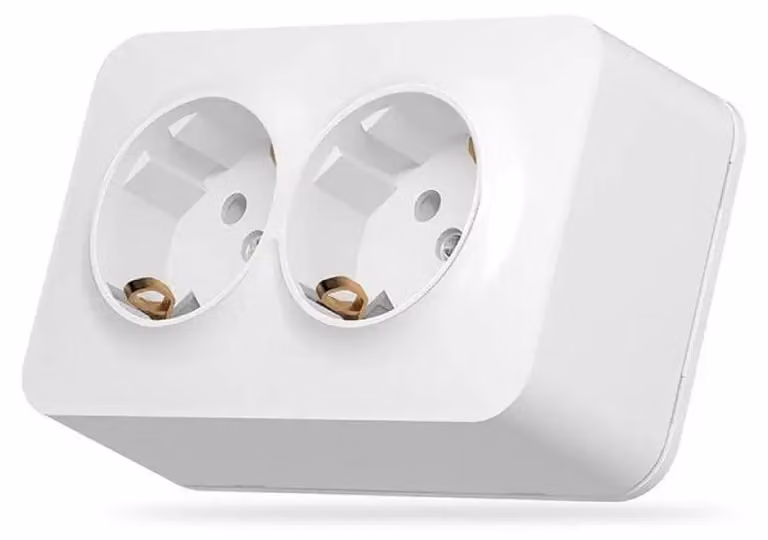 Doppio contatto Schuko per montaggio a vista VF-BNS22G-W BINERA VIDEX - Bianco
