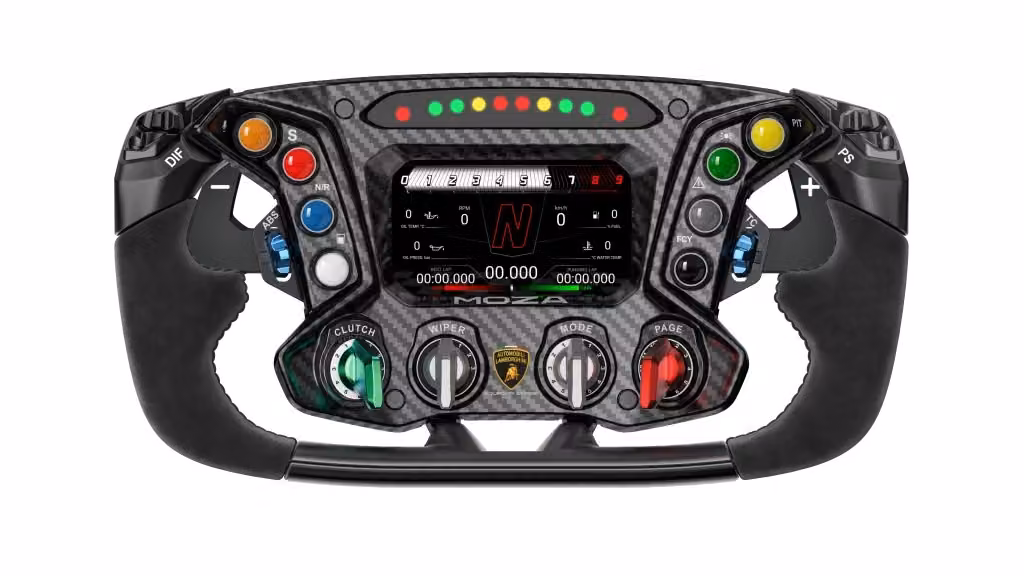 Volante per simulatore di guida Moza Racing RS070 Lamborghini Essenza SCV12 Black – 2