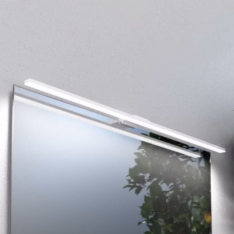 Applique da parete Triga MCJ, Bianco / Opale, Bagno, Alluminio, Moderno, Applique