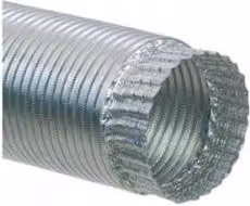 Tubo canna fumaria telescopico flex Silver SFUSTU0065NA L/P/H: 12 x 80 x 300 cm