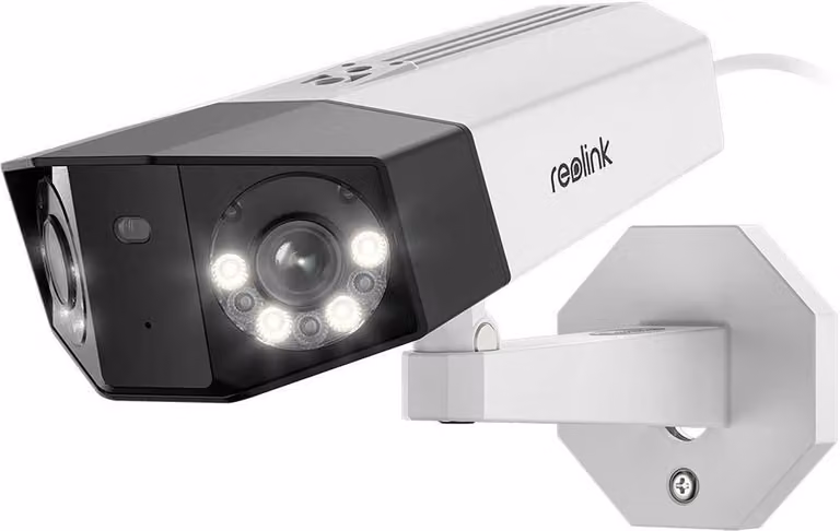 Reolink Duo PoE Telecamera di sorveglianza intelligente 2K 4 MP PoE con due obiettivi con rilevamento di persone e veicoli