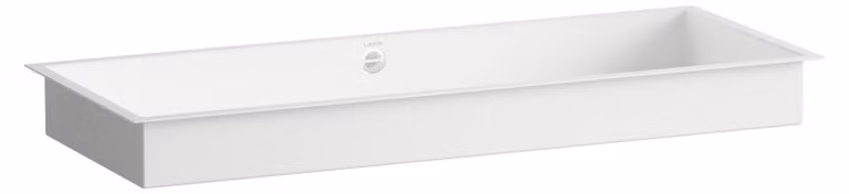LAUFEN METAPHOR Lavabo à encastrer par le bas, rectangulaire, sans trou pour robinetterie, avec trop-plein, 1044x419x111mm, blanc brillant, H513ME90001091, H513ME90001091
