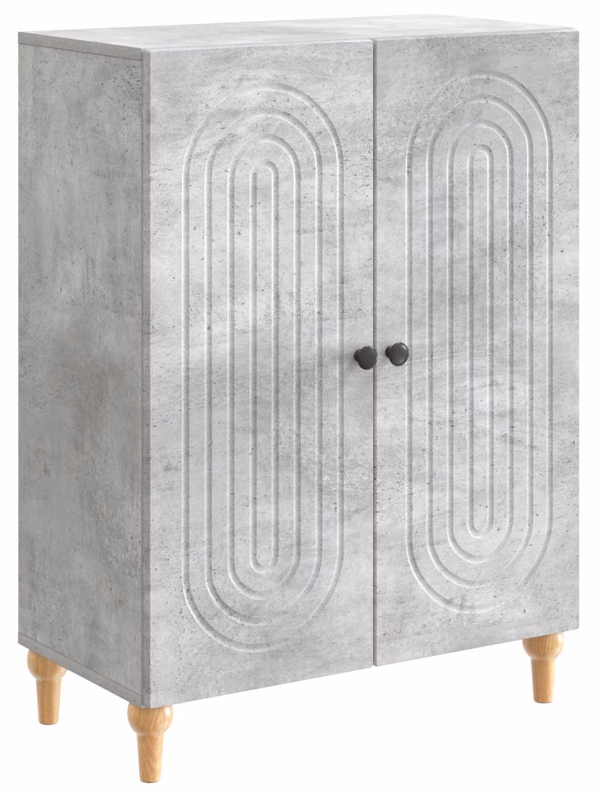 Credenza Grigio Cemento 66 x 34,5 x 90 cm Legno ingegnerizzato