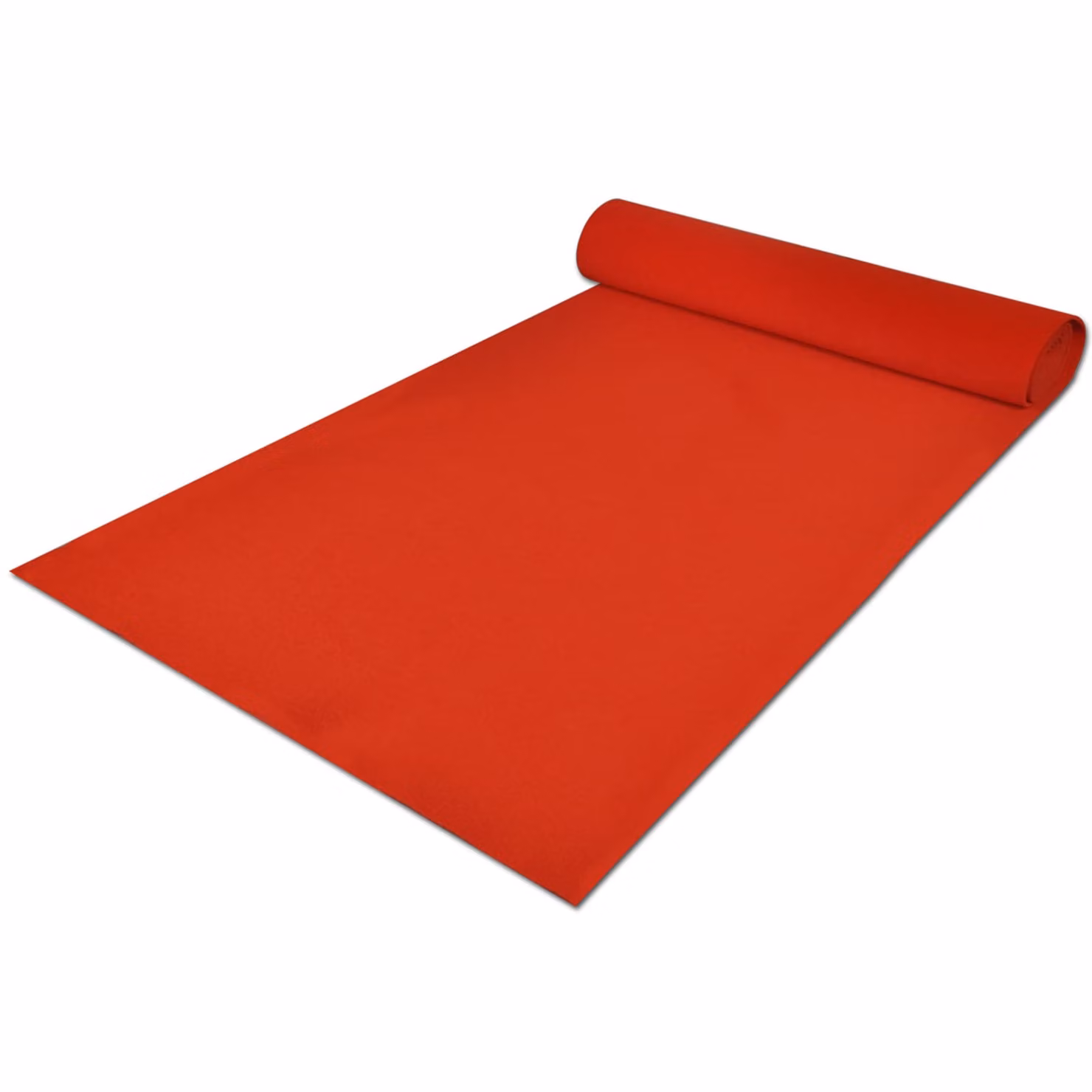 Tappeto moderno vidaXL rosso in poliestere, L: 1 m, P: 5 m