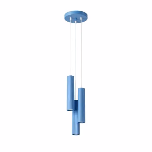 Sollux LightingLampada a sospensione KARBON 3P, azzurro cielo