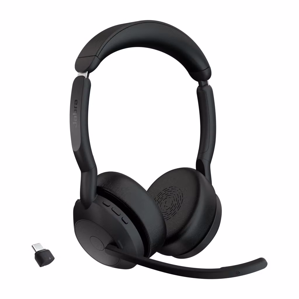 Jabra Evolve2 55 Auricolare Wireless Bluetooth con Base di Ricarica USB-C Nero – 2
