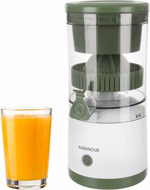 Spremiagrumi automatico senza fili KASANOVA in plastica verde