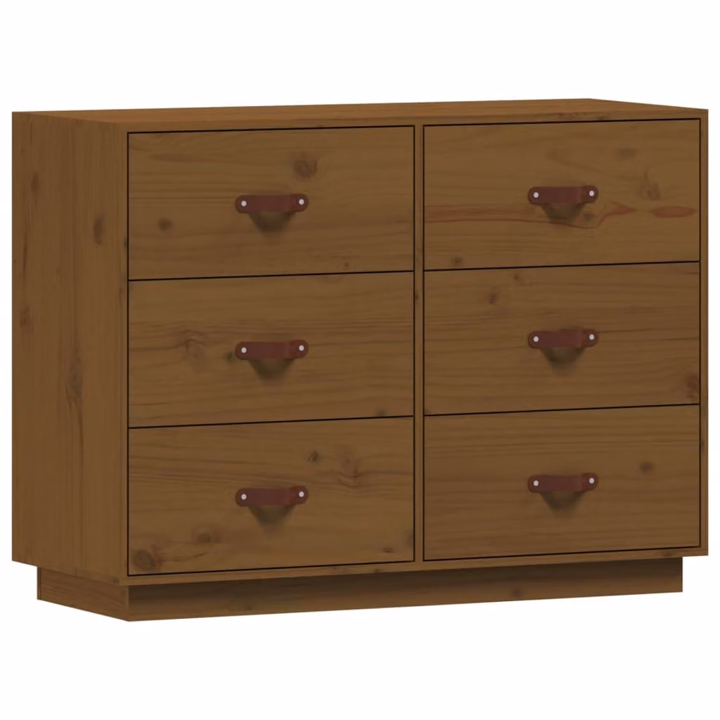 Credenza ambra 100x40x75 cm in Legno Massello di Pino
