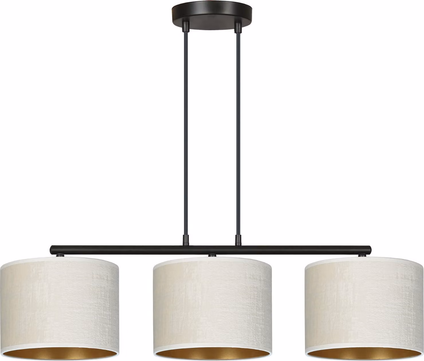 Lampadario Emibig 3xE27 60W HILDE 3 BL BIANCO 1052/3